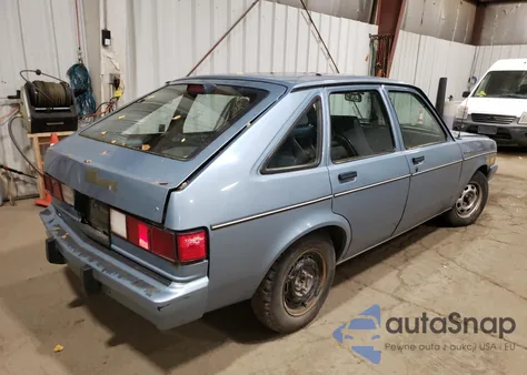 1987 Chevrolet Chevette Cs z USA, uszkodzony, nr VIN 1G1TB61C9HA105444